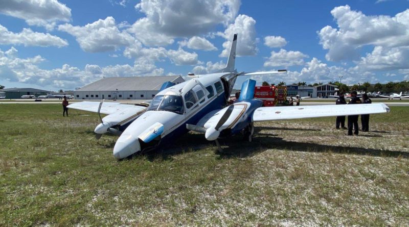 Private plane misses runway at Executive Airport