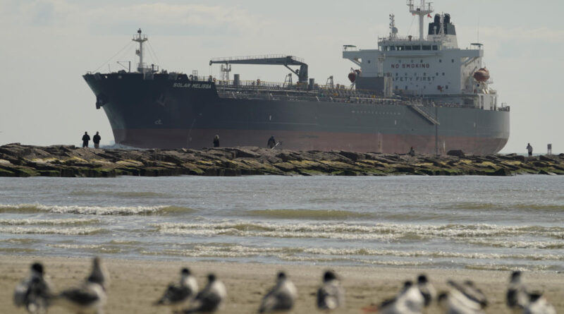 Environmentalists protest as Biden administration approves huge oil export terminal off Texas coast